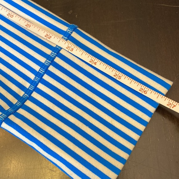 *Reworked* Lululemon Daily Yoga Jacket Beaming Blue/Classic Stripe Size 10 - Picture 11 of 14